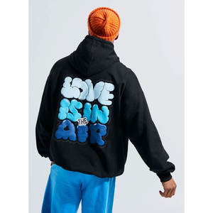 Sweat-shirt en molleton de coton blanc de qualité supérieure 400gsm, plus la taille, pull à capuche pour hommes vierge à col rond pour des vêtements d'hiver décontractés - Product Image 5