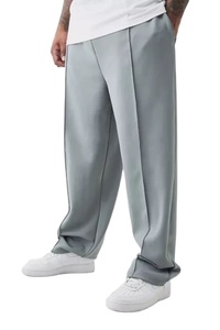 2026 New Custom Oversized Heavy Cotton Men's Custom Basic Premium Black Jogger <b>Trouser</b> Wholesale Casual Wear for Men - Product Image 2