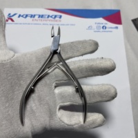 KANEKA ENTERPRISES Coupe-ongles à double ressort à pointe fine en acier inoxydable, outil professionnel de podologie pour doigts et orteils