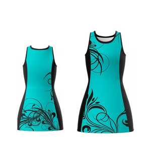 Maillot de sport de netball professionnel, impression graphique personnalisée, tissu en polyester à séchage rapide, uniforme d'entraînement et de match pour les équipes - Product Image 3