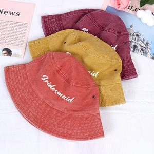 Chapeaux seau personnalisés en plein air, plage, voyage, casquette seau en coton uni casquette de créateur pour hommes unisexe fête de pêche broderie personnalisée - Product Image 3