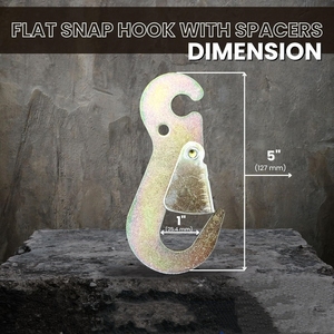 Phẳng Snap hook với miếng đệm thay thế <span class=keywords><strong>Ratchet</strong></span> Phụ kiện cho <span class=keywords><strong>Ratchet</strong></span> khóa <span class=keywords><strong>Tie</strong></span> xuống dây đai an toàn móc trong Tow Truck Trailer - Product Image 4