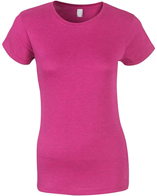 高品質半袖Tシャツ100% コットンベーシックプレーンブランクカスタムロゴプリントラウンドネックサマーレディースTシャツレディースTシャツ