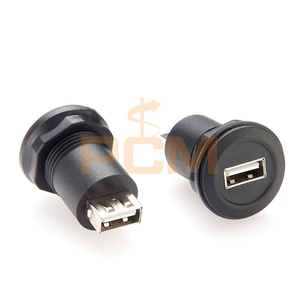 Connecteur de montage en panneau rond USB 2.0, adaptateur USB A femelle vers femelle pour montage sur châssis et plaques frontales, compatible avec Schlegel - Product Image 6