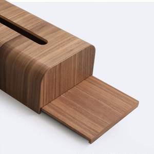 Cubierta de caja de pañuelos de estilo minimalista, cubierta de caja de pañuelos faciales de madera para cocina, baño, dormitorio, estantes, sala de estar, mesa de oficina - Product Image 5
