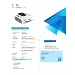 เครื่องวิเคราะห์โลหะแบบตั้งโต๊ะ Labtronics Single Beam Atomic Absorption Spectrophotometer ช่วงความยาวคลื่น 190 ถึง 900 นาโนเมตร แบนด์วิดท์ 1 นาโนเมตร - Product Image 1