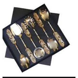 Ensemble de couverts décoratifs de table de qualité supérieure ensemble de couverts de Offre Spéciale de luxe ensemble de couverts de fête d'anniversaire de café au look unique pour la cuisine - Product Image 6