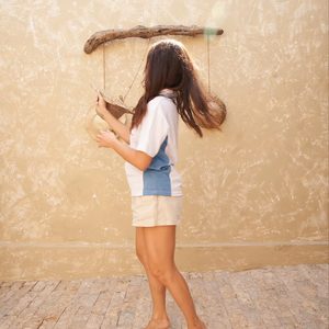 T-shirt unisexe décontracté Ultifresh hybride à empiècements contrastants en non-tissé, motif uni en laine, polyester et coton, respirant et anti-humidité - Product Image 2