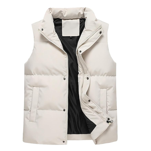Gilet matelassé Gilet en duvet Gilet plus chaud pour hommes Gilet matelassé d'hiver Vestes sans manches Vêtements d'extérieur Gilet sans manches - Product Image 3