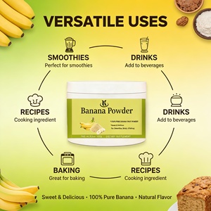 Kangherb Supply OEM Marque privée <span class=keywords><strong>Prix</strong></span> de gros Poudre de jus de banane soluble dans l'eau Poudre de banane naturelle - Product Image 5