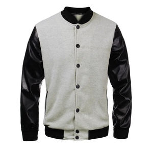 Veste bomber de baseball tendance 2026 avec motif de lettres, style populaire, vestes universitaires personnalisées pour hommes, vestes pour hommes OEM - Product Image 5
