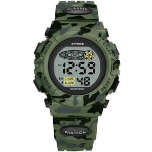 Antique Fashionable Classic Child's Camouflage Watch Analog Display Resin Plastic Water- Alarm-Resistant 30M Simple <b>Calendar</b> - Product Image 4