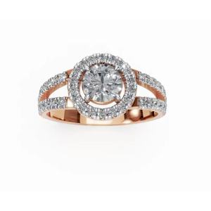 แหวนเพชรทรงกลมดีไซน์วงโคจรสุดหรู น้ำหนัก 0.980 กะรัต ทอง 9 กะรัต 14 กะรัต 18 กะรัต เพชรเลี้ยงในห้องปฏิบัติการ งานจิวเวลรี่ชั้นดี ขายส่ง - Product Image 6