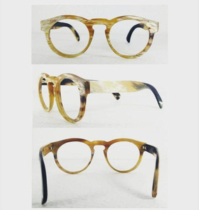 Cadre de lunettes de soleil classique 100% corne de boeuf de buffle naturelle cadre de lunettes de soleil de conception personnalisée pour la protection par l'artisanat fait à la main bas prix
