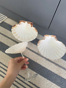 Verres à vin de coquillage du Vietnam uniques fabriqués à la main, verres à vin de coquillage élégants pour la célébration de mariage, cadeau et décoration - Product Image 6