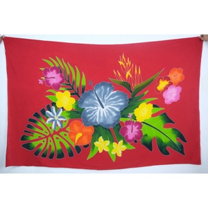 Pareos Hawaianos Pintados a Mano 100% Rayón de Alta Calidad, Ropa de Playa Personalizada al por Mayor, Cubierta para las Islas del Pacífico Asiático HPBU041-02-180 - Product Image 1