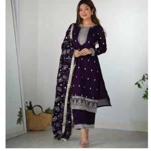 Costume Salwar hautement recommandé avec des couleurs vives assorties de Dupatta Exquisite Handwork disponibles en vrac à des prix compétitifs - Product Image 1