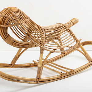 Jouet à bascule en rotin pour enfants - Product Image 2