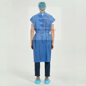 Bata de Hospital sin Mangas para Pacientes, 100% Algodón, Transpirable y Cómoda, Uniforme de Hospital Personalizado, Uniformes Médicos - Product Image 5