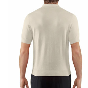 Polo de golf de alto rendimiento para hombre al por mayor, personalizado con logotipo personalizado, hecho de algodón/patrón sólido de fibra de bambú - Product Image 2