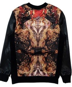เสื้อสเวตเตอร์แฟชั่นแขนยาวพิมพ์ลายคอกลมมีไซส์ใหญ่พิเศษ - Product Image 5