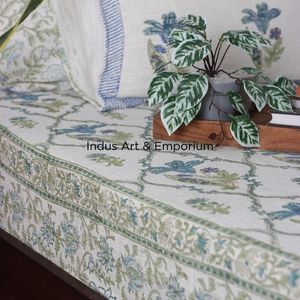 Holesale-colchas de algodón con estampado a mano, colchas de lino y algodón - Product Image 4