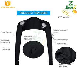 Custom Seamless UV Protection Cooling Breathable Quick Dry 100% Polyester Gradient Color <b>Arm</b> Sleeves Thumb Hole Unisex Cycling - Product Image 2