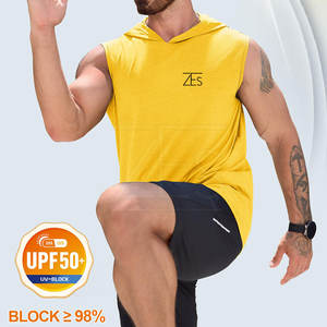 Fitness Wear High Quality Wholesale <b>Sleeveless</b> <b>Hoodies</b> Fashion Clothing Custom Pullover <b>Sleeveless</b> <b>Hoodies</b> - Product Image 2