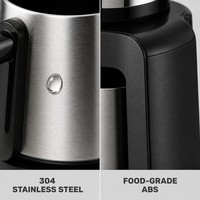 Cafetière à service unique à extraction lente, style turc, en acier inoxydable, pour la maison et l'hôtel