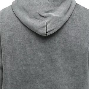 Nouvelle arrivée sweats à capuche hommes sweats à capuche lavés à l'acide pas cher prix polaire sweats à capuche unis pull vêtements pour hommes 2026 - Product Image 4