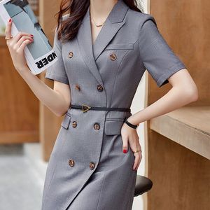 Gran oferta de vestidos de trabajo de oficina para mujer OEM, vestidos de carrera formales de fiesta de verano de negocios suaves a la moda transpirables para mujer - Product Image 5