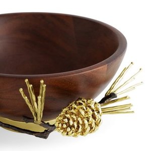 Bol de service en bois pour aliments et fruits Bol de service au chocolat de forme ronde de qualité supérieure Meilleur design Bols de service en bois luxueux - Product Image 5