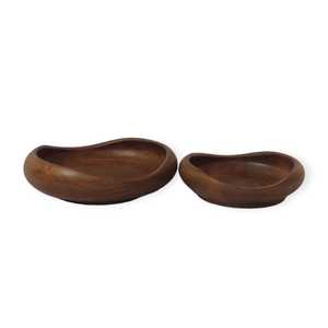 Home & Garden Brown Luxury <b>Square</b>-shape Hand-crafted Mango Wood Dry Fruits Snacks Platter for <b>Kitchen</b> Dining <b>Table</b> Centerpiece - Product Image 2