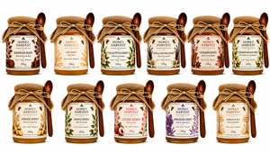Miel brut Honey Harvest 250g en pot Mason, origine Madagascar, couleur dorée - Product Image 2