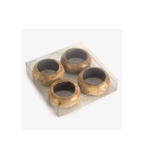 Servilletero de resina de madera de forma cuadrada de alta calidad para Decoración de mesa del hogar Venta directa de fábrica para obsequios Regalo Uso en fiestas - Product Image 6