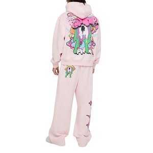 Conjunto Deportivo de Hombre con Sudadera Extra Grande de Felpa de Algodón con Estampado Gráfico - Product Image 2