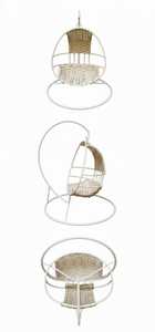 Elegante Silla Colgante de Mimbre de Hierro Hecha a Mano, Ecológica, Estilo Art Deco, Miniatura, Ligera, Decoración para el Hogar, Regalo - Product Image 4