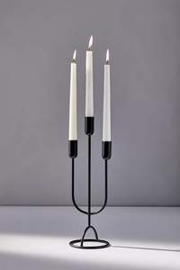 Porte-bougie en fer fait main minimaliste noir mat, écologique, matériaux personnalisables pour la maison, le café, les événements, la décoration de Pâques - Product Image 5