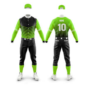 Precio más vendido Ropa deportiva Nuevo diseño Uniforme de béisbol de material de poliéster de alta calidad para hombres Venta en línea - Product Image 4