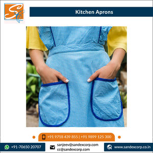 Indian Supplier of Best Quality 100% Cotton, Canvas, Recycled Cotton <b>Kitchen</b> Designer Waist <b>Aprons</b>/ Denim <b>Aprons</b> for Cooking - Product Image 4
