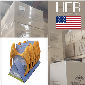 Caja de 150 Lindas Diademas Ajustables de Felpa con Orejas de Animalitos de Dibujos Animados de Bluey para Niños, Envío a Granel desde China - Product Image 1