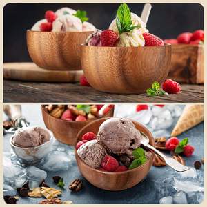 Bol de service en bois d'acacia Tondo de 5 pouces - Product Image 2