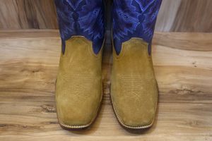 Bottes Western en Cuir Véritable et Suédine pour Hommes, Chaussures de Cowboy pour Hommes - Product Image 5