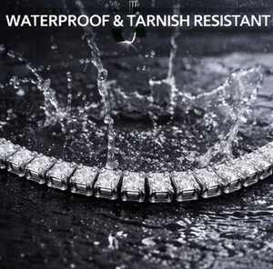 Collar de cadena de tenis de lujo con incrustaciones de circonitas – Plata de ley 925 / Acero inoxidable, Joyería Hip Hop con circonitas para hombre y mujer, 3 mm - Product Image 5