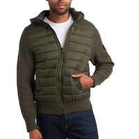 Veste matelassée coupe-vent classique et confortable avec poche chauffante pour hommes, vêtements personnalisés pour la saison d'hiver, vente en gros