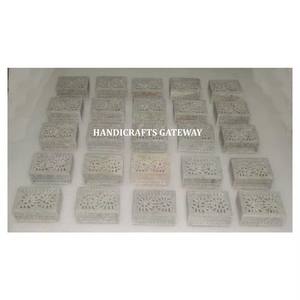 Joyero tallado de esteatita Natural hecho a mano de forma Rectangular para decoración del hogar y fabricante de propósito de regalo de negocios - Product Image 1