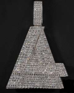 Lujo Unisex Hip Hop colgante totalmente helado Moissanite diamante personalizable joyería encanto 925 plata esterlina - Product Image 1