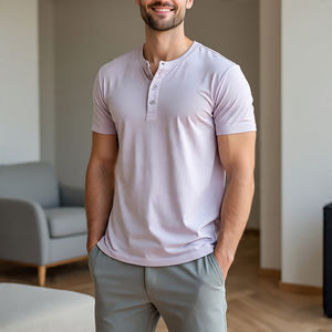 <b>Men</b> Jogging Fitness Henley <b>T</b> <b>Shirt</b> Lightweight Button Down <b>Shirt</b> <b>Summer</b> Lightweight Henley Tee <b>Shirts</b> <b>Men</b> - Product Image 2