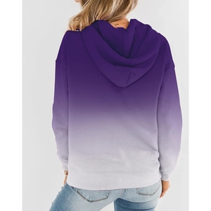 Sweat à capuche pour femme de qualité supérieure de couleur unique Sweat à capuche pour femme à séchage rapide avec imprimé personnalisé - Product Image 2