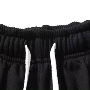 Acid Wash <b>Fleece</b> <b>Shorts</b> Mens Street Style Loose Fit Custom Design Bulk Wholesale Supplier - Product Image 3